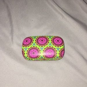 eye contact case with mirror